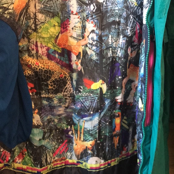 Volcom Blue Green Thermonite Snowboarding Skiing Jacket Size Extra Small - Picture 11 of 14